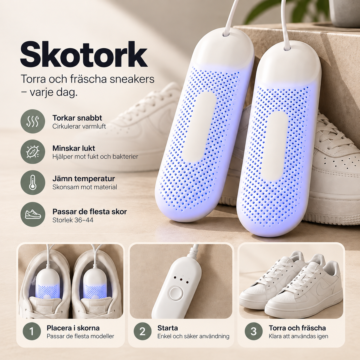 SKOREN Skotork – För torra och fräscha sneakers