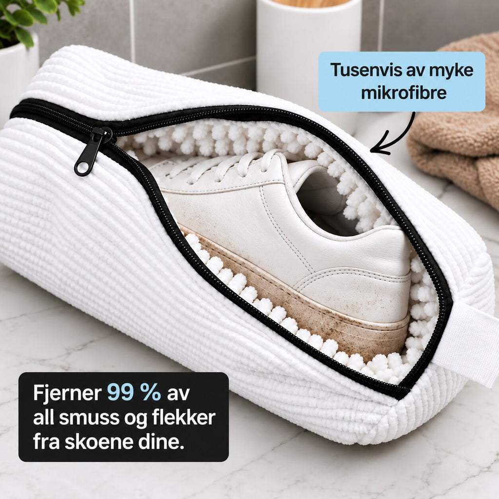 Få rene sko på bare 30 minutter rett fra vaskemaskinen