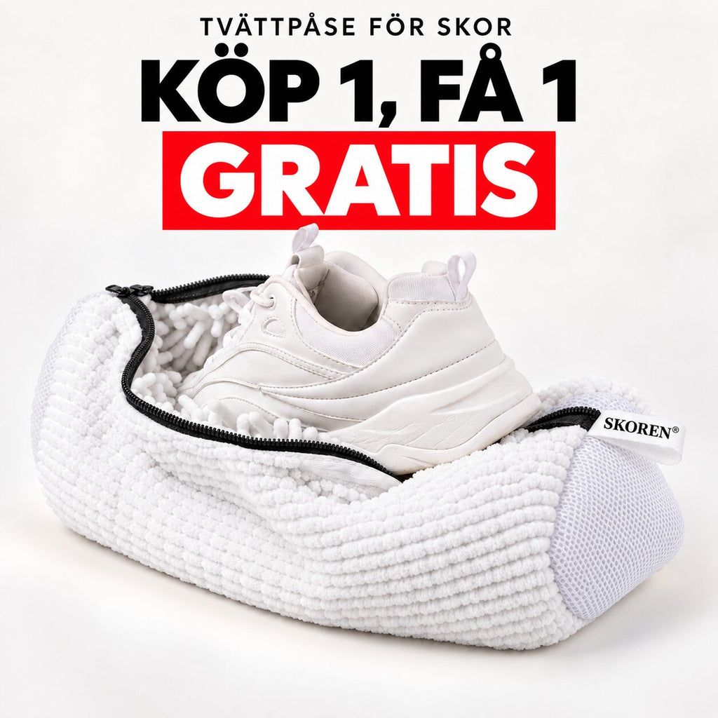 KÖP 1, FÅ 1 GRATIS! Rena skor på bara 30 minuter i tvättmaskinen.