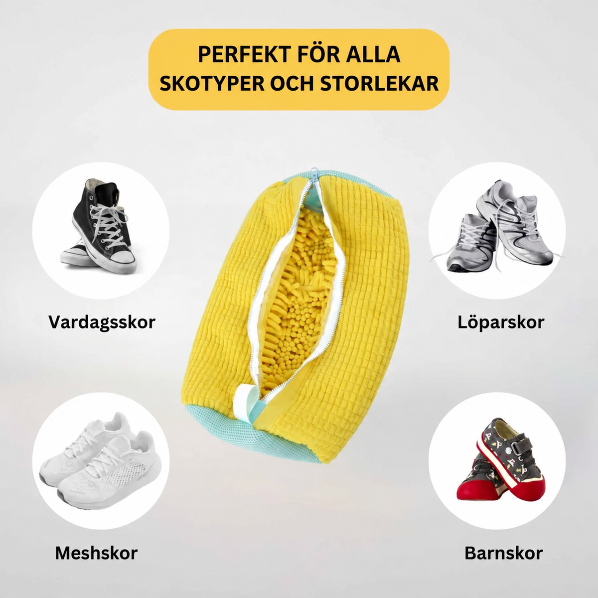 KÖP 1, FÅ 1 GRATIS! Rena skor på bara 30 minuter i tvättmaskinen.
