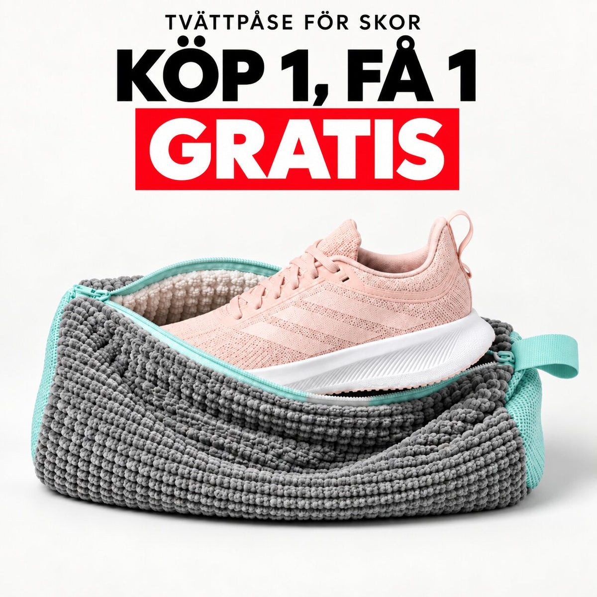 KÖP 1, FÅ 1 GRATIS! Rena skor på bara 30 minuter i tvättmaskinen.