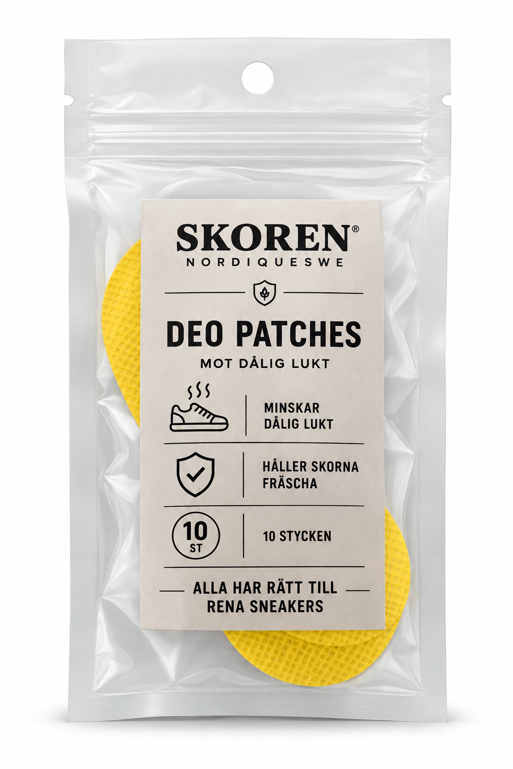 Deo patches 10 X - Håller skorna fräscha – året runt
